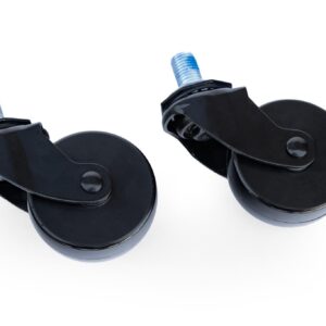 Crazy Cart Casters with Hockey Puck Wheels (Pair)