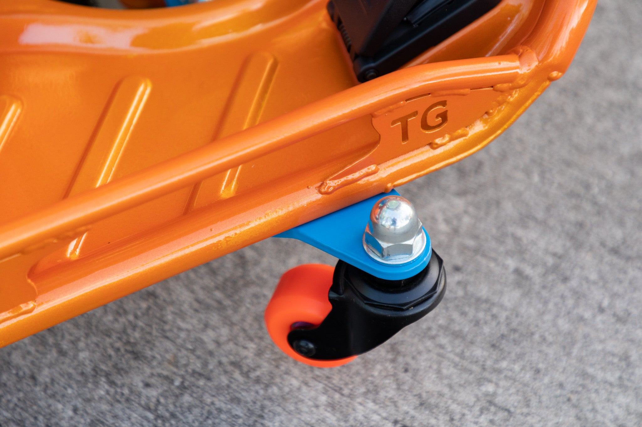 Front Caster Set w/Bracket for Crazy Cart DLX (Deluxe)