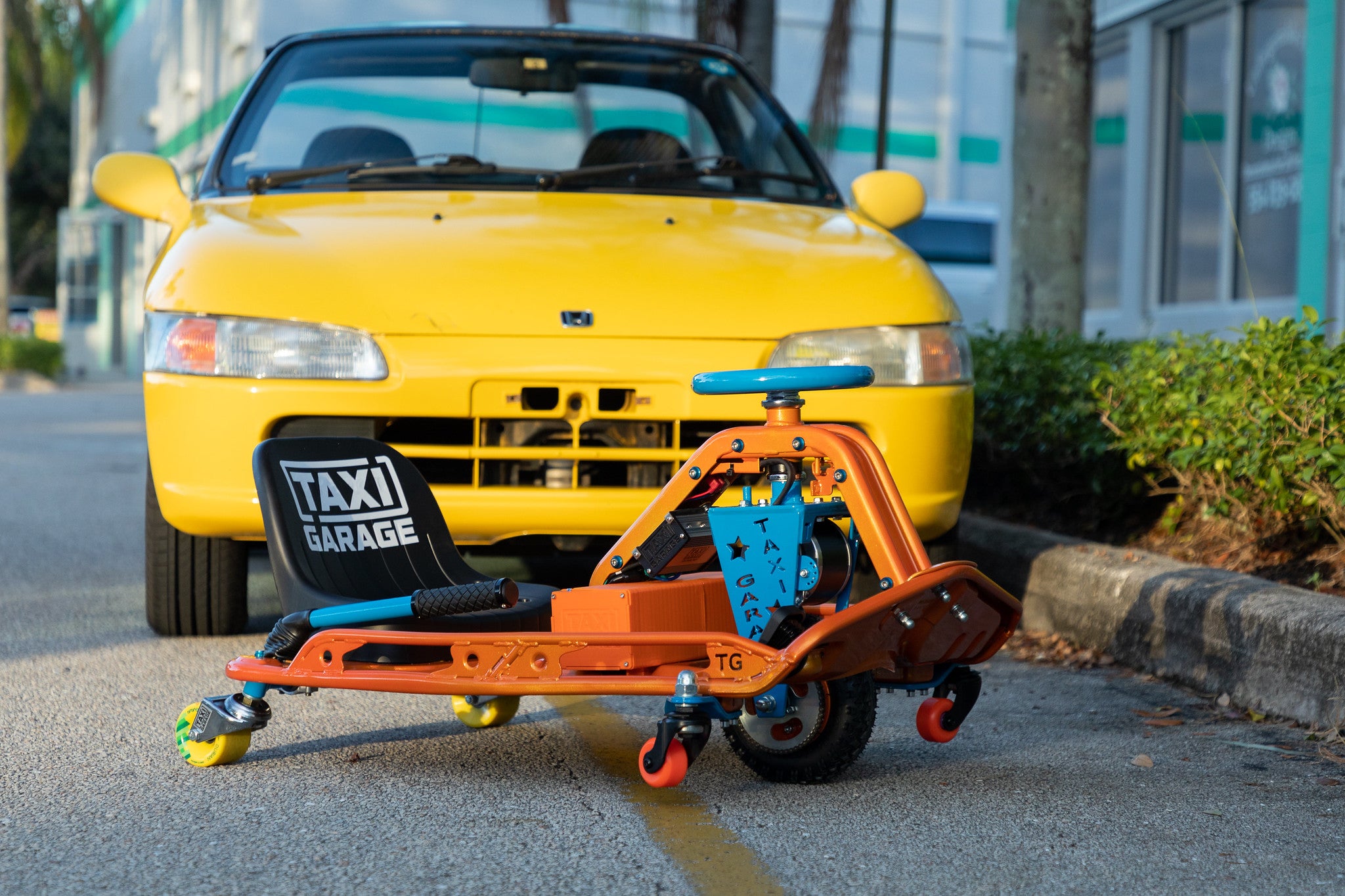 Front Caster Set w/Bracket for Crazy Cart DLX (Deluxe)