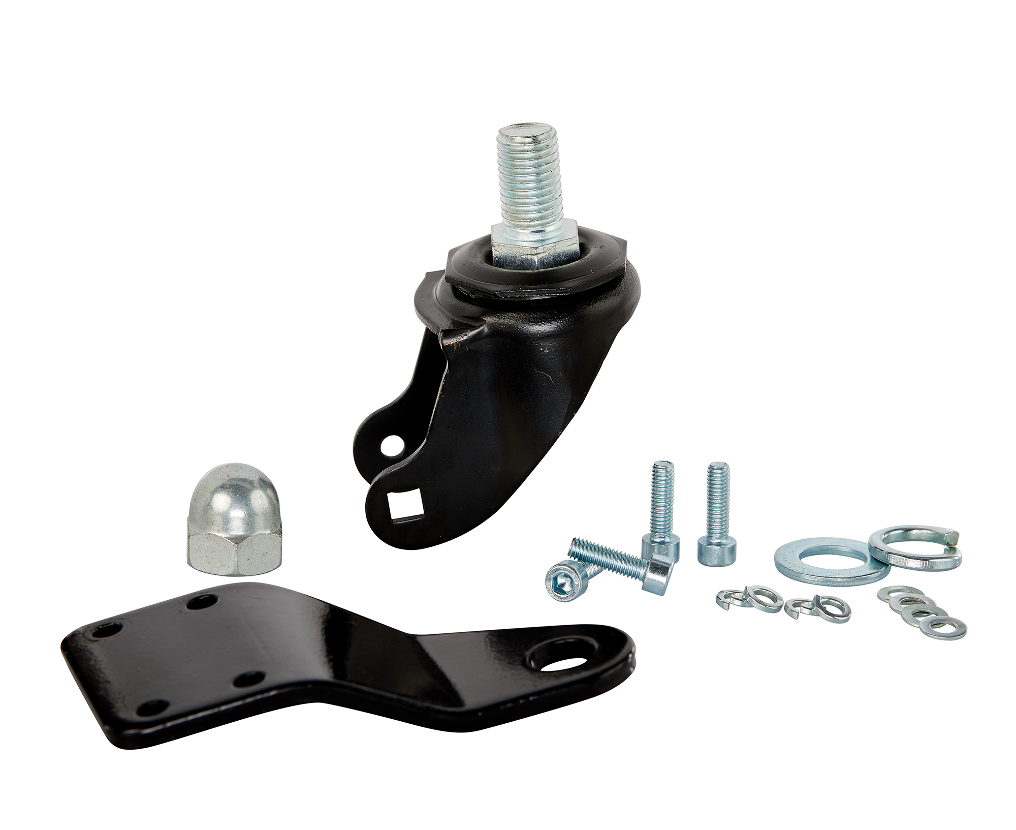 Front Caster Set w/Bracket for Crazy Cart DLX (Deluxe)