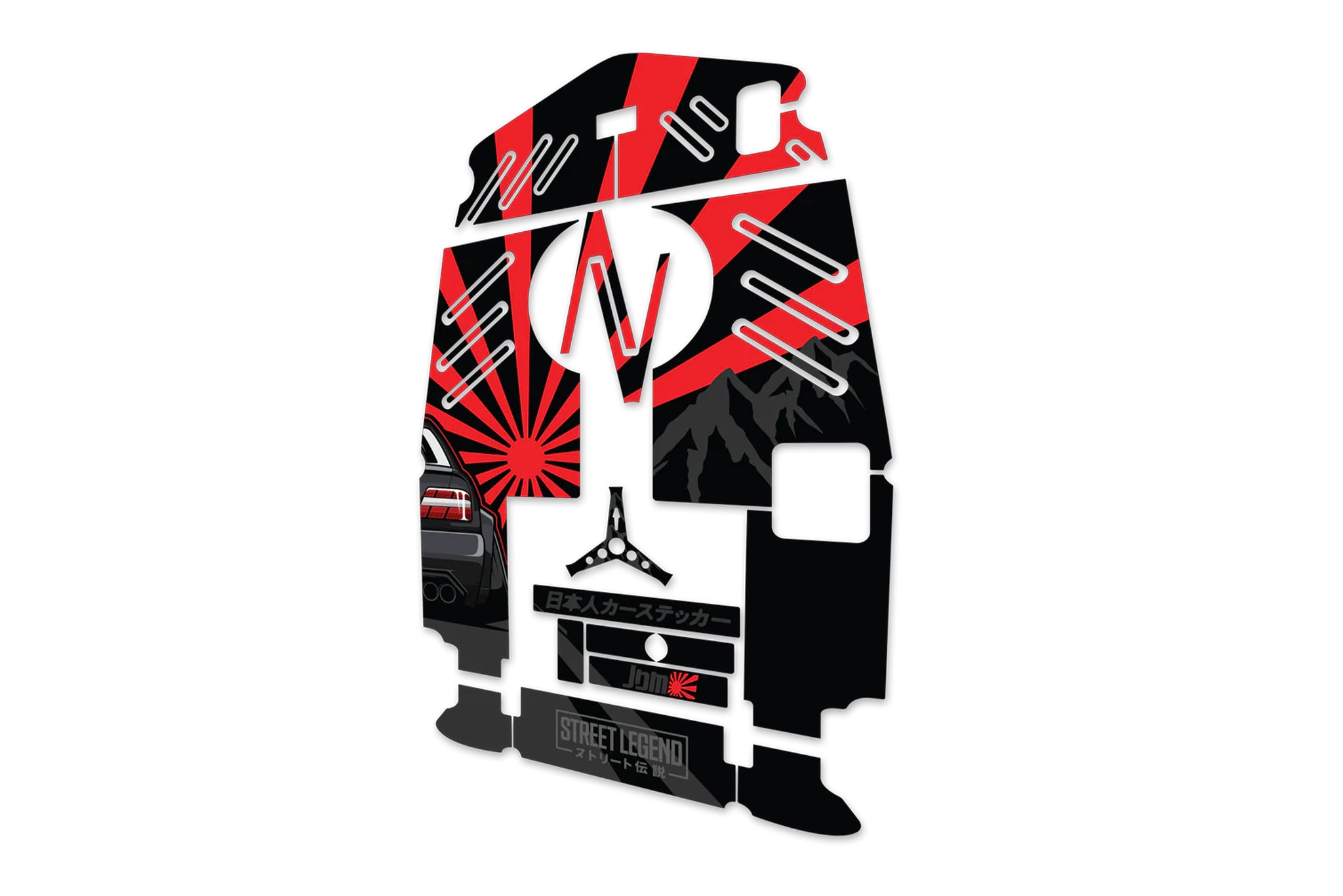 RipSkinz 'JDM Rising Sun' XL Crazy Cart Livery Kit