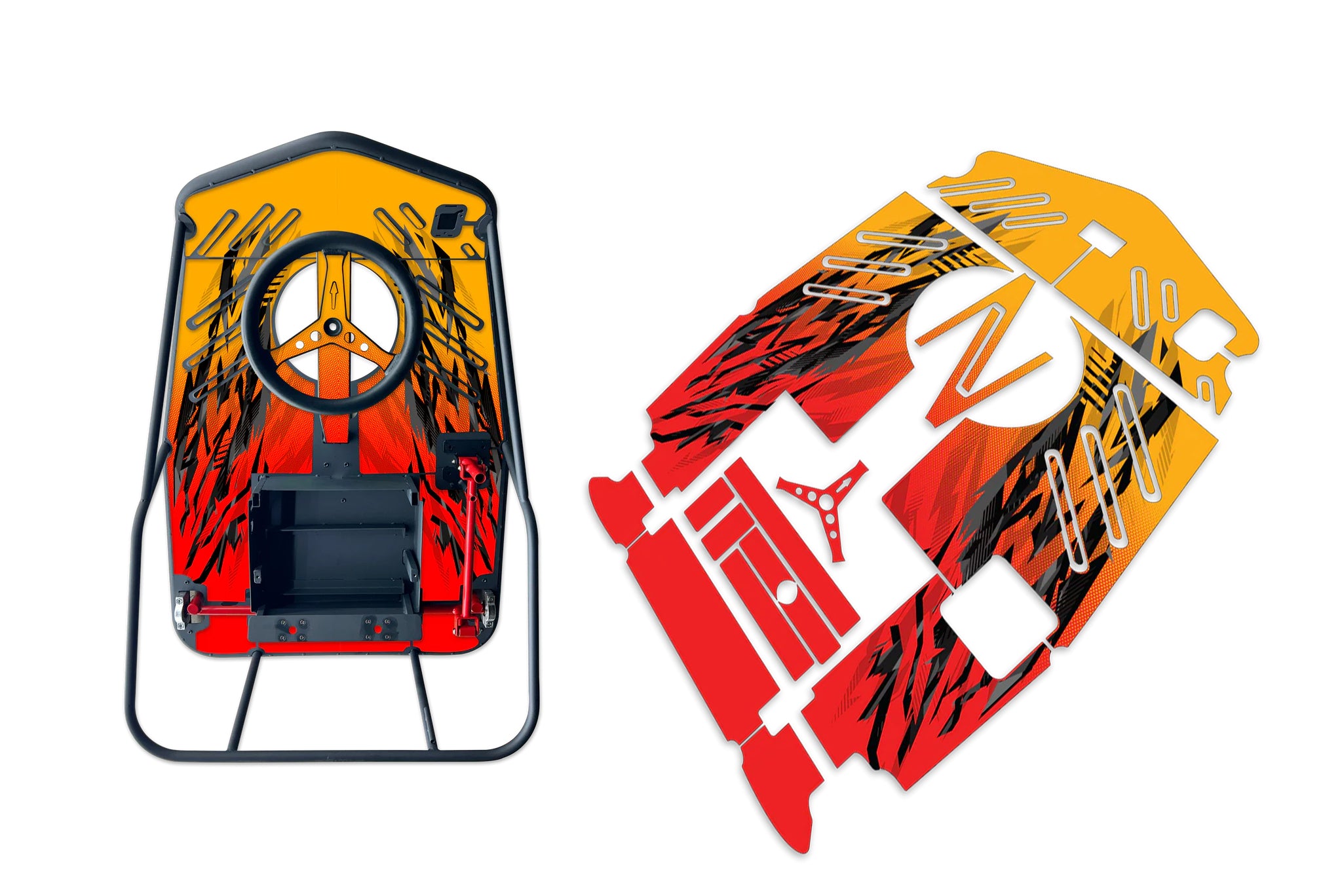 RipSkinz 'Retro Race' XL Crazy Cart Livery Kit