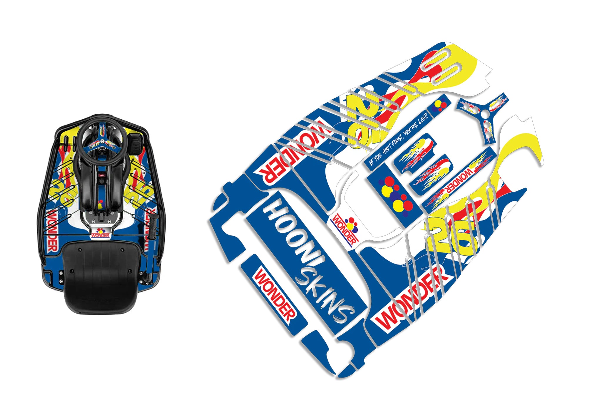 RipSkinz 'Ricky Bobby Jr.' Standard Crazy Cart Livery Kit