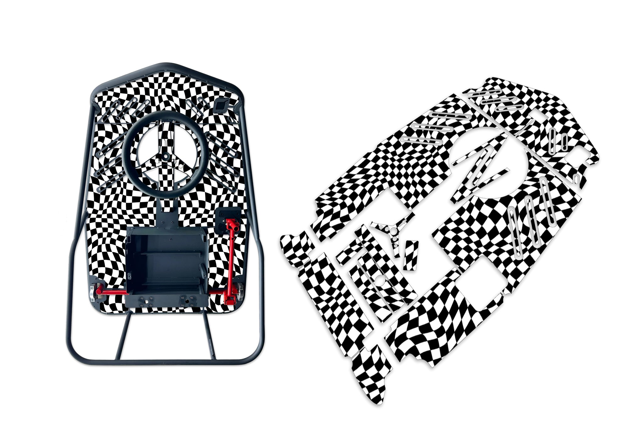 RipSkinz 'Trippy Checker' XL Crazy Cart Livery Kit