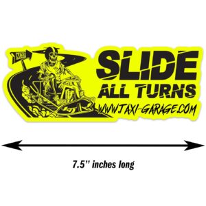 Slide All Turns Bumper Sticker