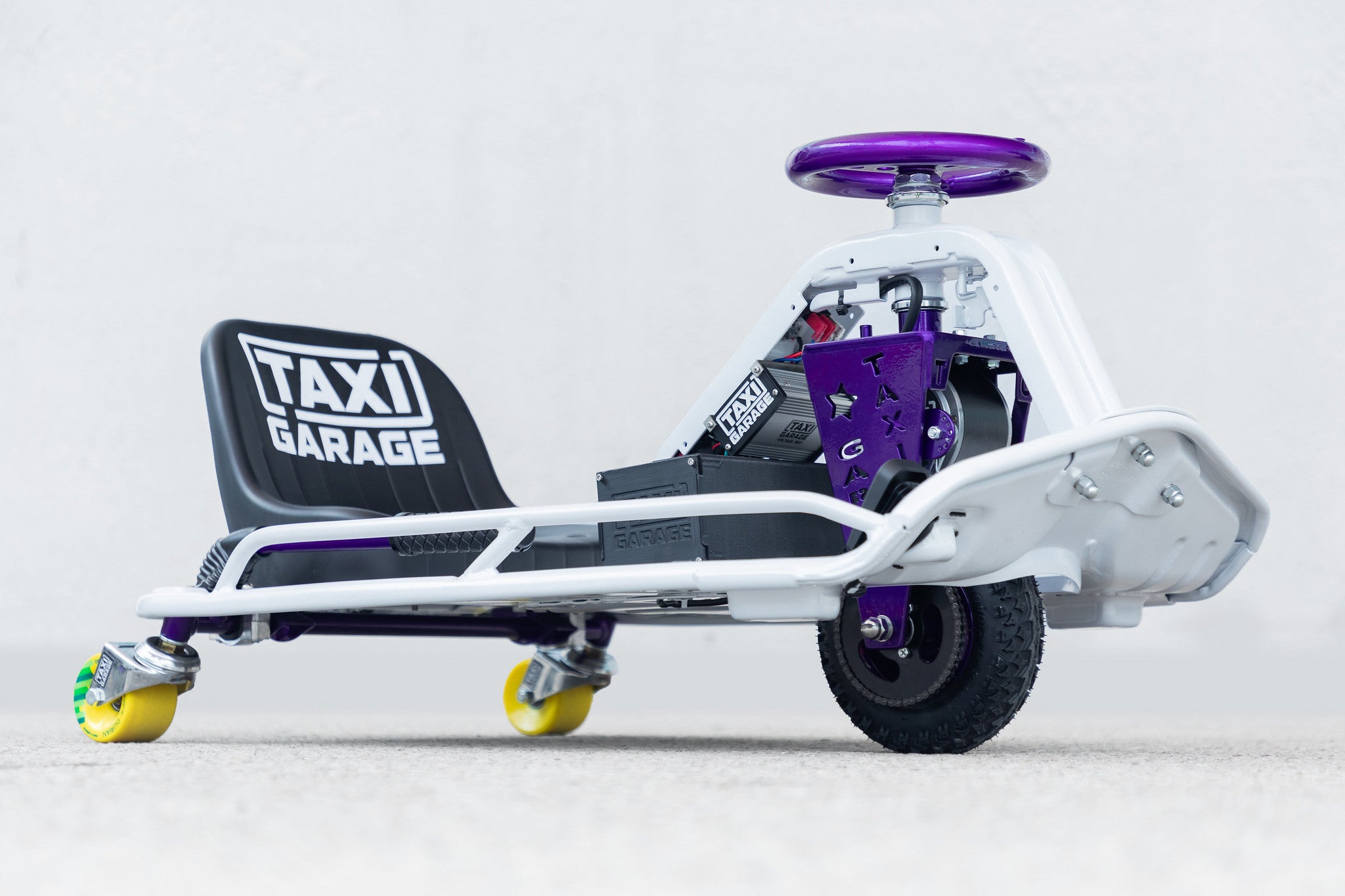 Stage 3 Taxi Garage Crazy Cart White/Purple INVENTORY