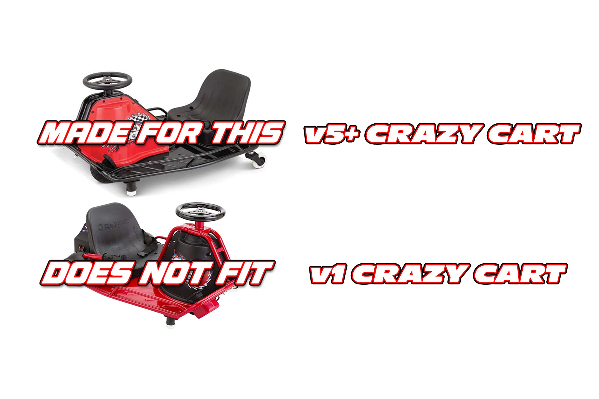 Standard Crazy Cart Drift Bar Assembly