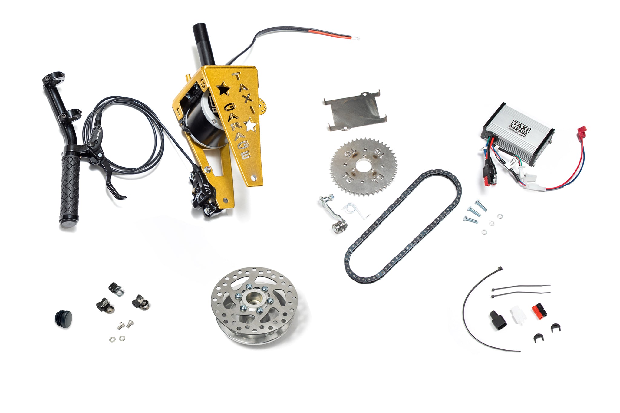 TAXI GARAGE 1100W 48v Motor Upgrade Kit - Standard Crazy Cart
