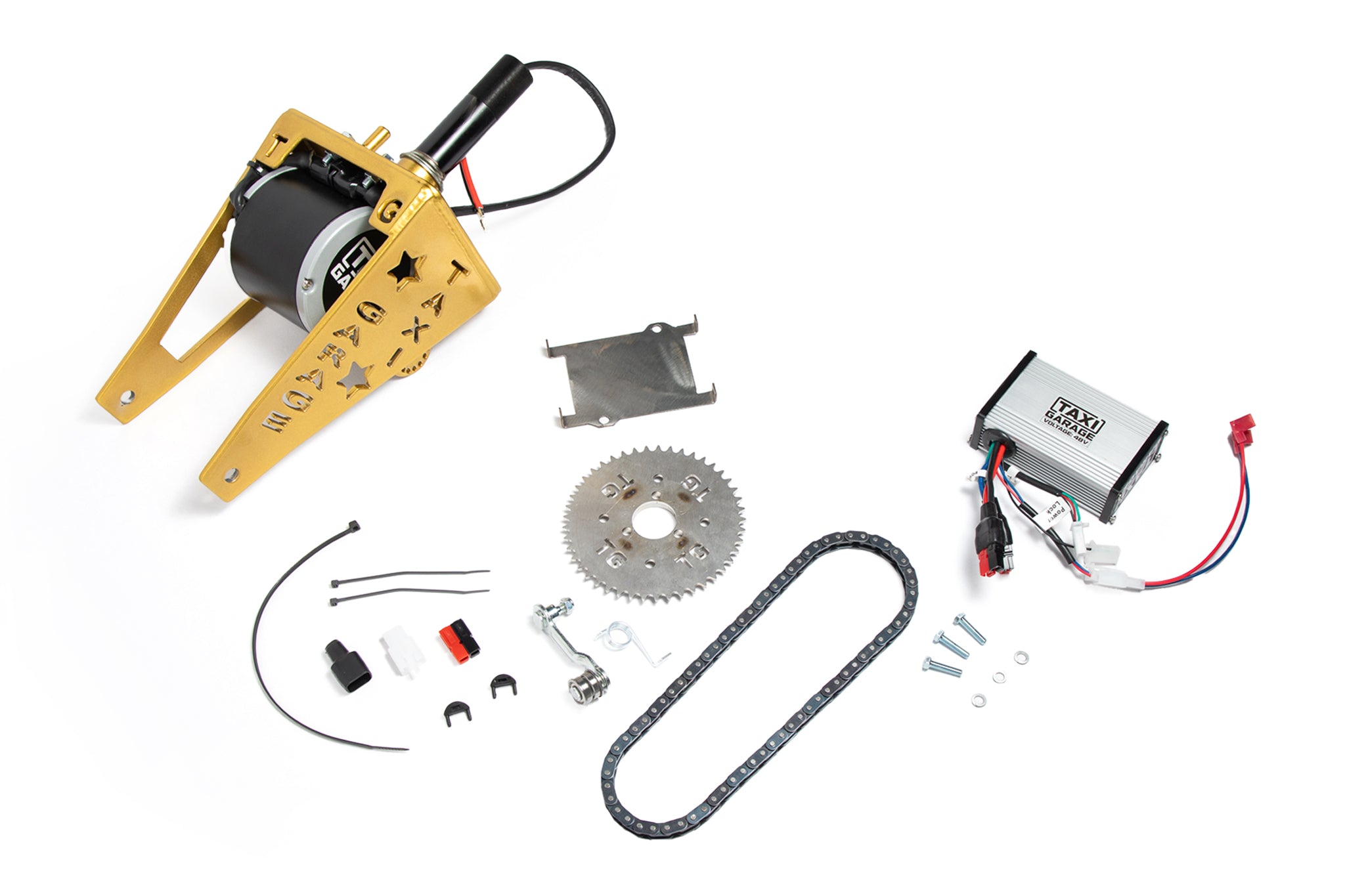 TAXI GARAGE 1100W 48v Motor Upgrade Kit - Standard Crazy Cart