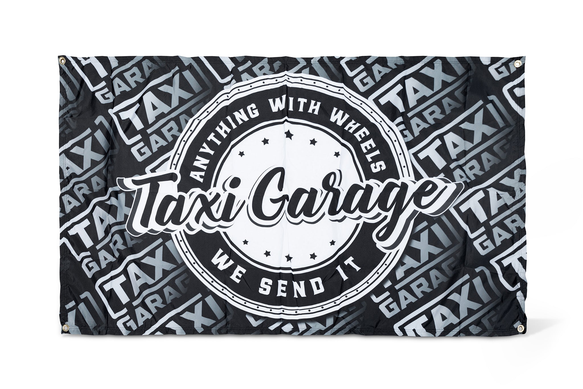 TAXI GARAGE Bandana Vibes Shop Flag 3x5