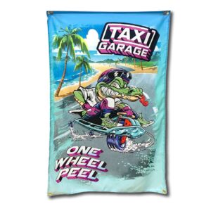 TAXI GARAGE Drift Gator Shop Flag 3x5