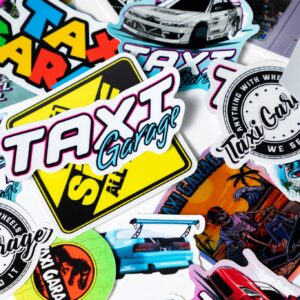 TAXI GARAGE mystery sticker pack