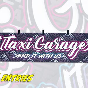 TAXI GARAGE Nobori Style Shop Flag