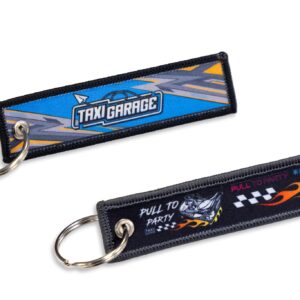 Taxi Garage Pull Tag Keychain