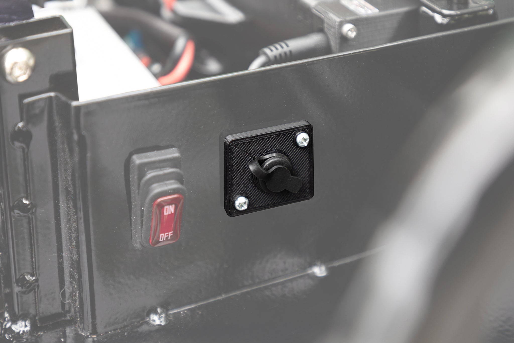 XL Crazy Cart Taxi Garage 48v Charger Port Extender