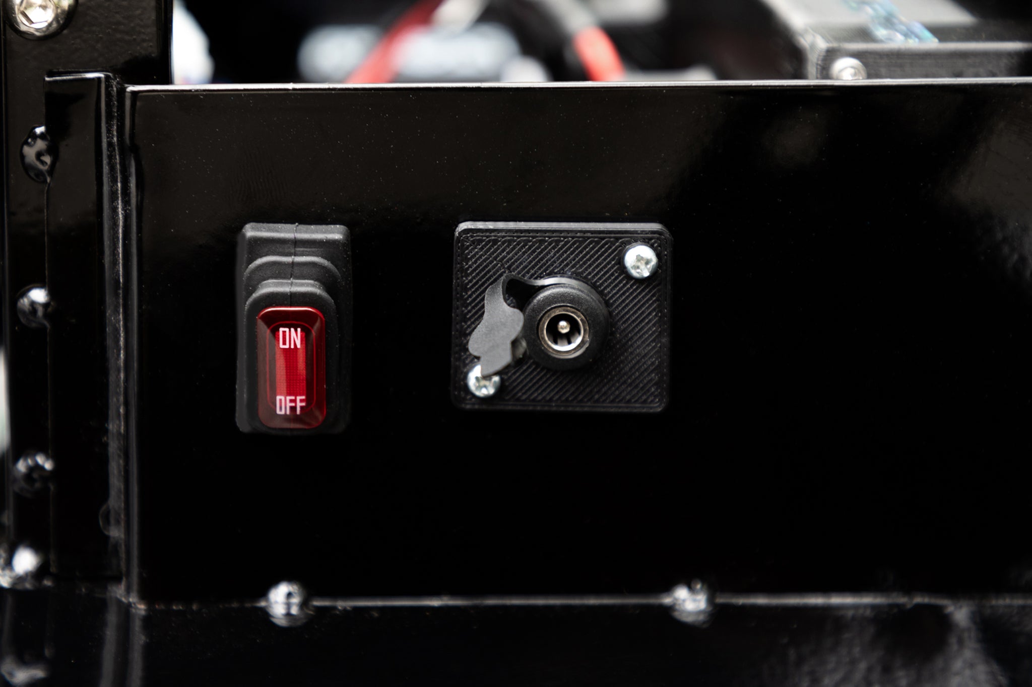 XL Crazy Cart Taxi Garage 48v Charger Port Extender